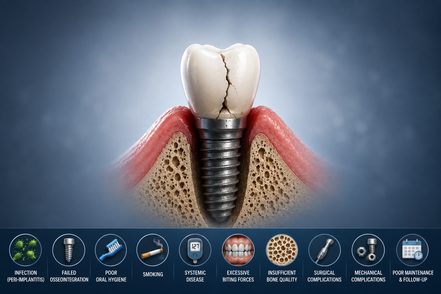 Top 10 Causes of Dental Implant Failures
